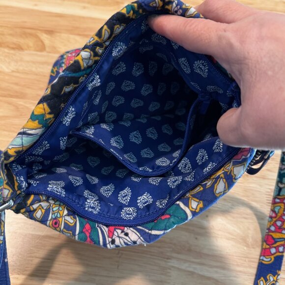 Vera Bradley Triple Zip Hipster Adjustable Crossbody Convertible Bag Multicolor - Picture 7 of 11